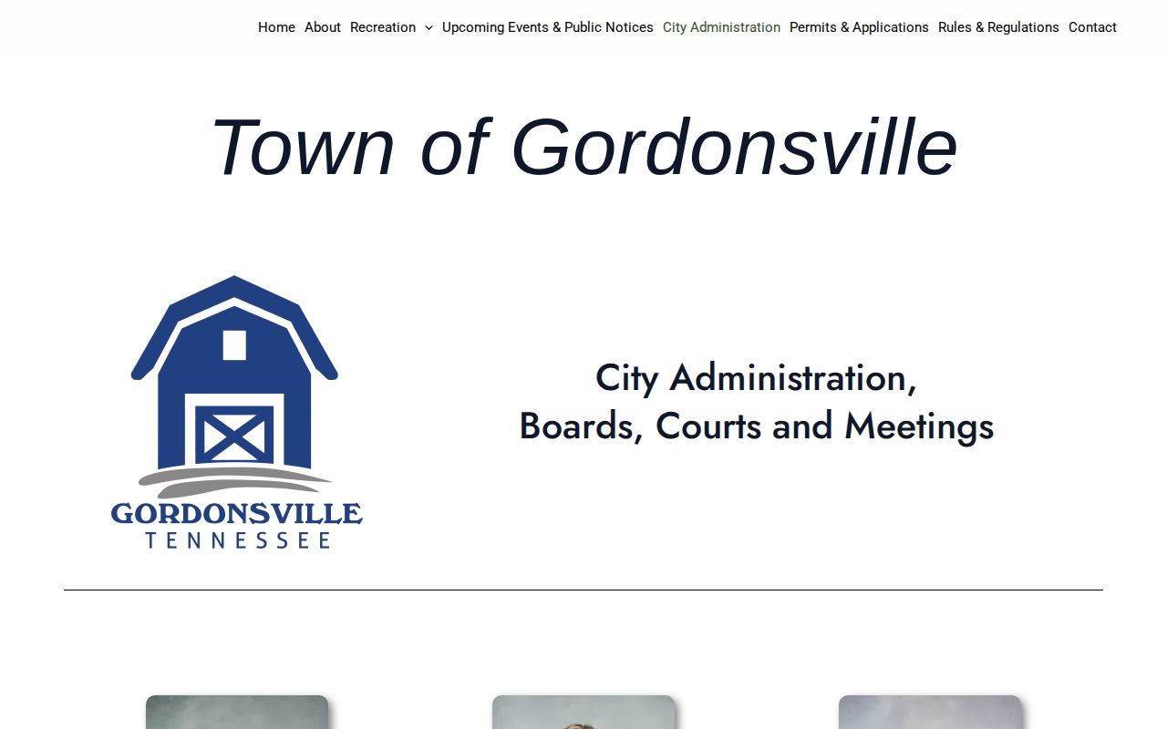 Smith County Gordonsville police arrest-record access page